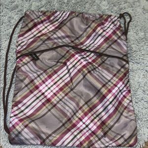 2/$10 Cinch bag with front zipper pocket